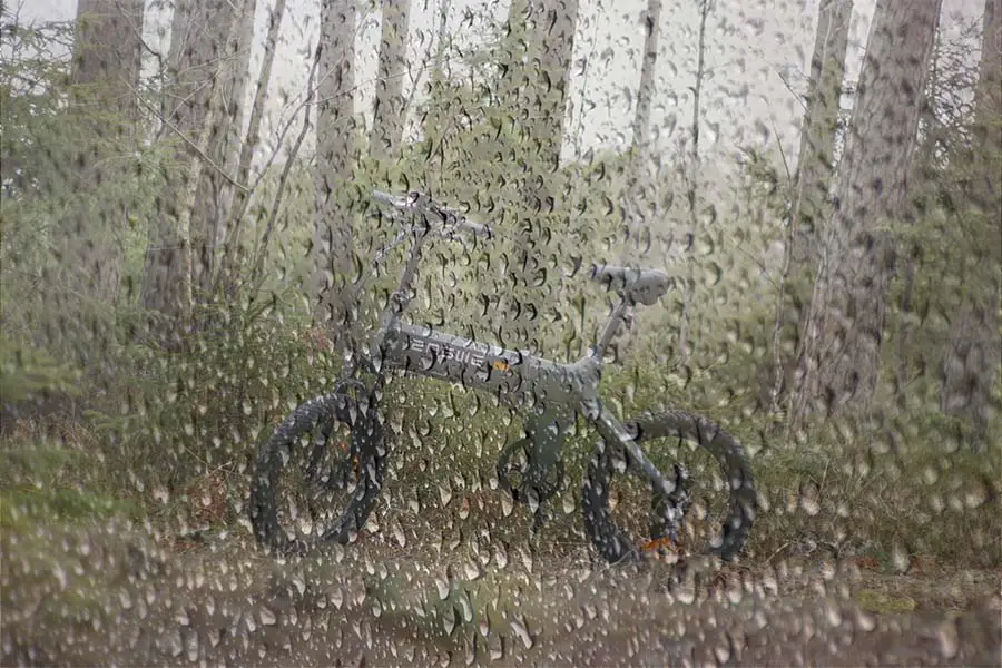 Electric Bike In The Rain
